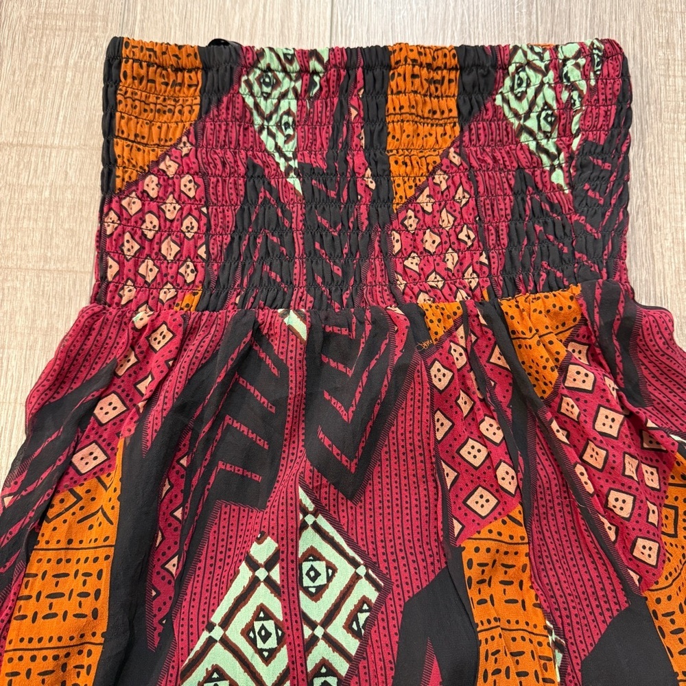 Diane Von Furstenberg DVF Tribal Print Silk Maxi Dress | Size 4 | 100% Silk - Picture 11 of 17